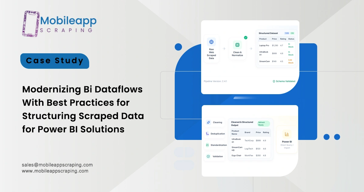 Best Practices for Structuring Scraped Data for Power BI